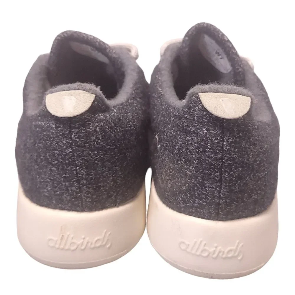Allbirds Wool Runner Mizzle Women's Size 7 Running Shoes Gray Silver laces